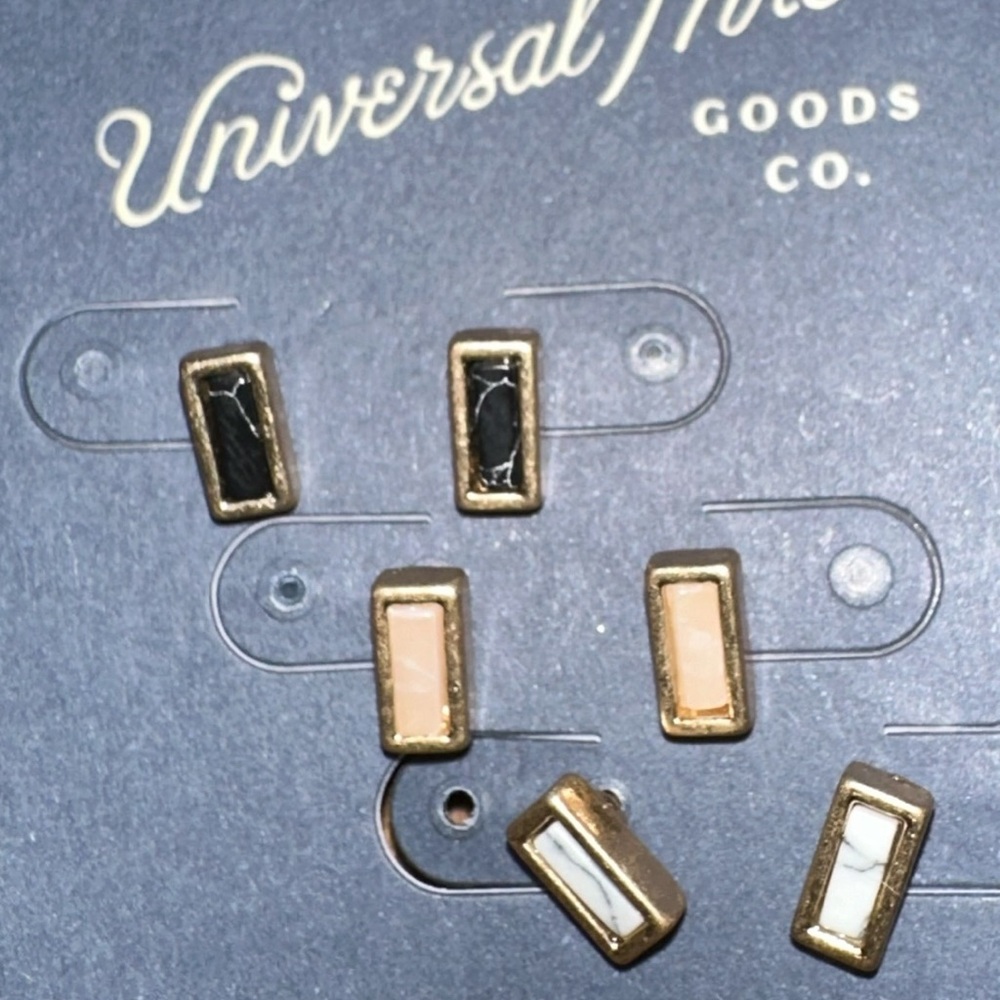 Universal Thread Goods Co. 3 pairs earrings NWT‎ nickel free, semi precious